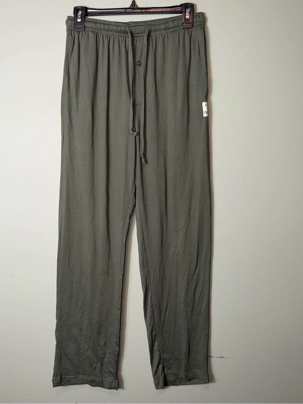 Life Is Good Olive Green Drawstring Joggers